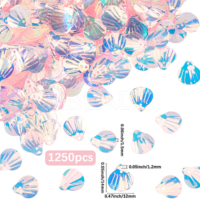 50G UV Plating Plastic Charms KY-CY0001-08A-1
