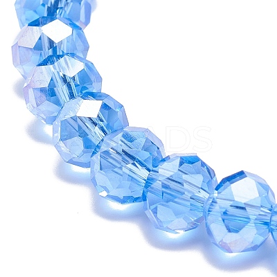 4Pcs 4 Style Glass & Rhinestone Beaded Stretch Bracelets Set for Women BJEW-JB08803-1
