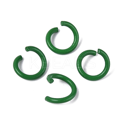 Spray Painted Iron Open Jump Rings IFIN-T017-04B-11-1