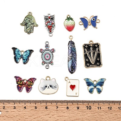Alloy Enamel Pendants ENAM-XCP0001-50-1-1