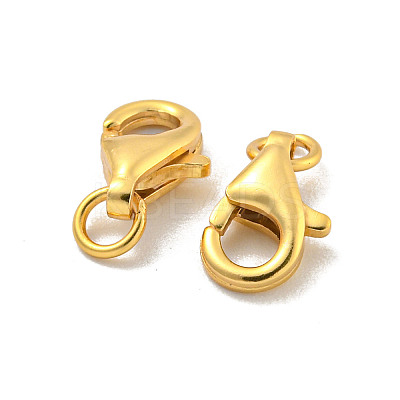 925 Sterling Silver Lobster Claw Clasps X-STER-C005-09G-1