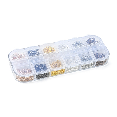 120Pcs 6 Color Zinc Alloy Lobster Claw Clasps DIY-FS0003-42-1