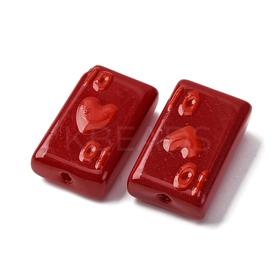 Baking Paint Glass Enamel Beads LAMP-Q045-07E-1