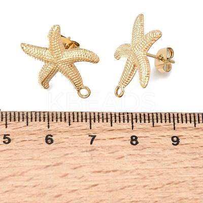 304 Stainless Steel Stud Earring Findings STAS-D391-03B-G-1