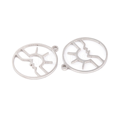 Non-Tarnish 5Pcs 201 Stainless Steel Pendants LS-STAS-M056-01B-P-1