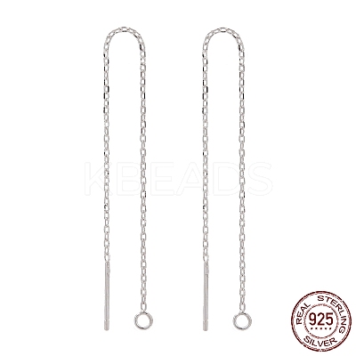 925 Sterling Silver Ear Stud Findings X-STER-I014-04S-1