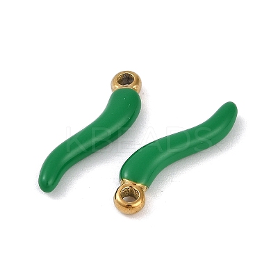 Ion Plating(IP) 304 Stainless Steel Enamel Pendants STAS-Z094-01A-1