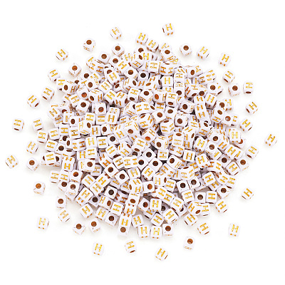 Opaque Acrylic Beads MACR-TAG0001-07H-1