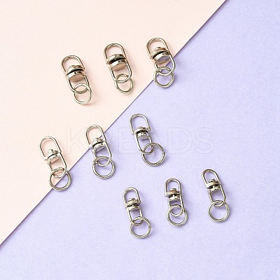 30Pcs 3 Styles Alloy Double Ended Swivel Eye Hook FIND-YW0004-30-1