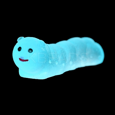 Luminous Resin Worm Ornament DJEW-R011-01C-01-1