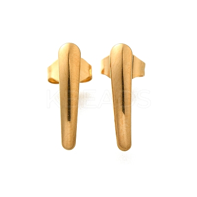 304 Stainless Steel Stud Earrings Findings STAS-D310-09G-01-1