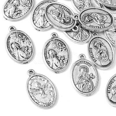 20Pcs 4 Style Tibetan Style Alloy Pendants TIBEP-CJ0001-20-1