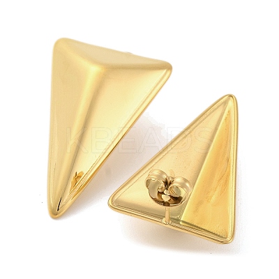 Ion Plating(IP) 304 Stainless Steel Stud Earrings for Women EJEW-N054-07G-1