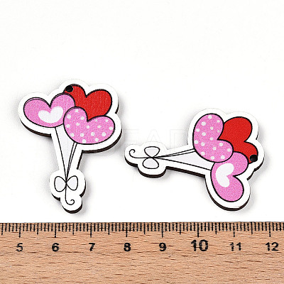 Printed Wood Pendants WOOD-T032-04L-1