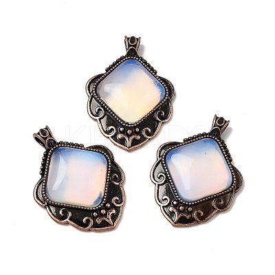 Natural & Synthetic Mixed Gemstone Pendants G-A297-03R-1
