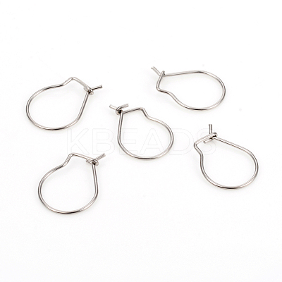 Non-Tarnish 304 Stainless Steel Hoop Earrings STAS-I149-11P-1