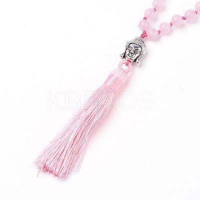 Tassel Pendant Necklaces NJEW-P191-A08-1
