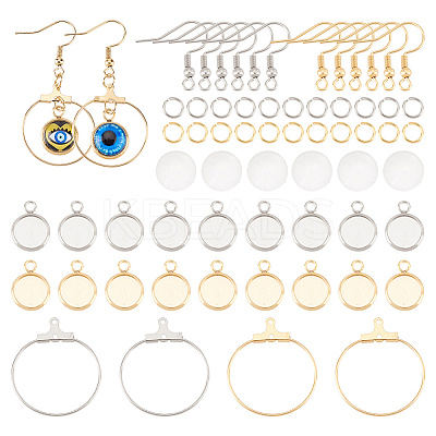 DIY Blank Dome Earring Making Kit DIY-UN0004-79-1