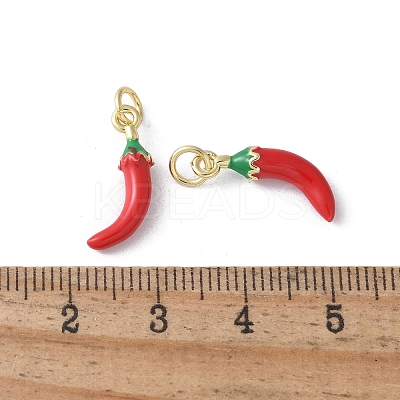Brass Enamel Pendants KK-D336-05G-04-1