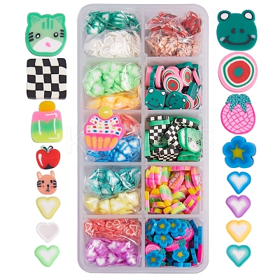 Handmade Polymer Clay Cabochons CLAY-SZ0001-49-1