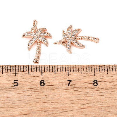 Brass Micro Pave Cubic Zirconia Pendants LS-ZIRC-K070-38RG-1