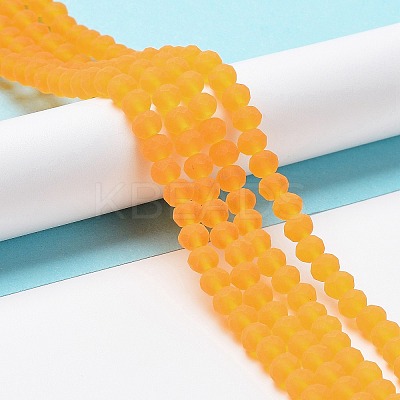 Transparent Glass Beads Strands X-EGLA-A034-T6mm-MD05-1