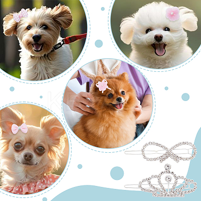 2Pcs 2 Styles Alloy Hair Barrettes PHAR-DR0001-01-1