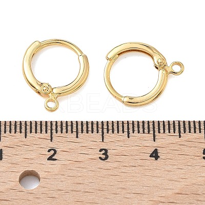 SHEGRACE Brass Leverback Earring Findings XGR0016G-71G-1