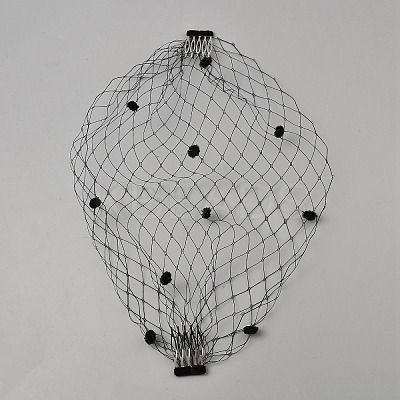 Nylon Fascinator Mesh Face Veil OHAR-WH0034-09B-01-1