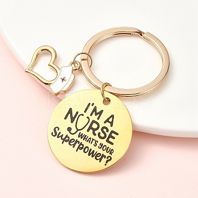 304 Stainless Steel & Alloy Keychain KEYC-YW00096-03-1
