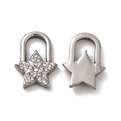 304 Stainless Steel Pendants STAS-Q001-07P-1