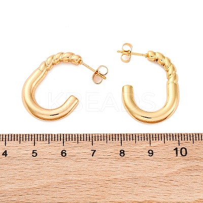 304 Stainless Steel Stud Earrings for Women EJEW-L296-023G-1