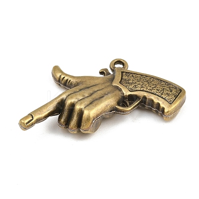 Tibetan Style Alloy Pendants AL-CBA2376-20AB-1
