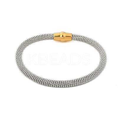 304 Stainless Steel Mesh Chain Bracelets for Women Men BJEW-Z087-19GP-1