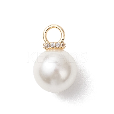 3Pcs 3 Styles Shell Pearl Pendants PALLOY-JF04937-1