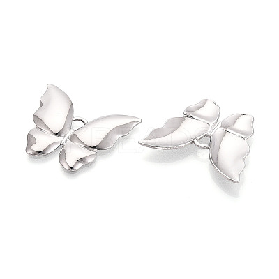 304 Stainless Steel Butterfly Pendants STAS-T069-20P-1