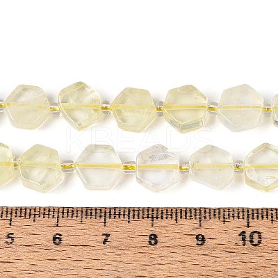Natural Lemon Quartz(Heated) Beads Strands G-P534-A20-01-1
