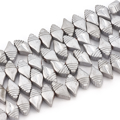 Electroplate Non-magnetic Synthetic Hematite Beads Strands G-T061-173-1