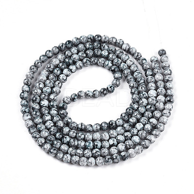 Baking Paint Glass Beads Strands DGLA-N003-4mm-A06-1