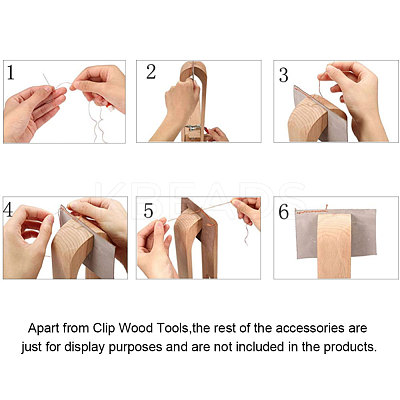 New Leather Retaining Clip Wood Tools TOOL-WH0032-01-1