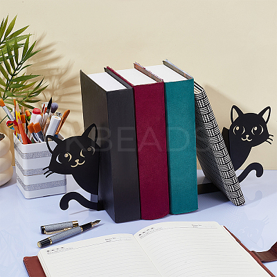 1 Bag Cat Iron Book Holder Stand ODIS-PB0001-04-1