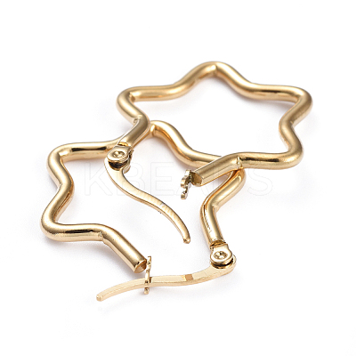 201 Stainless Steel Hoop Earrings EJEW-I245-31E-1