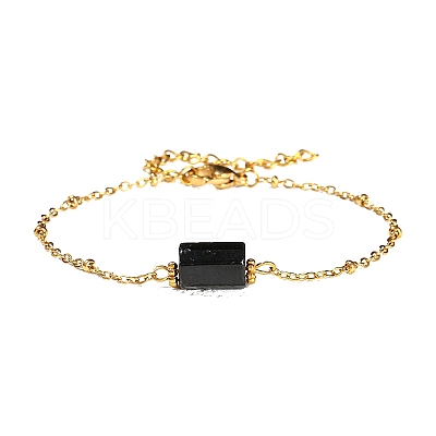 Natural Tourmaline Link Bracelets PW-WG12151-04-1