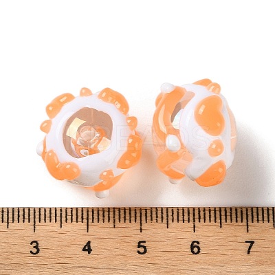 Opaque Acrylic Beads ACRC-H001-01G-1