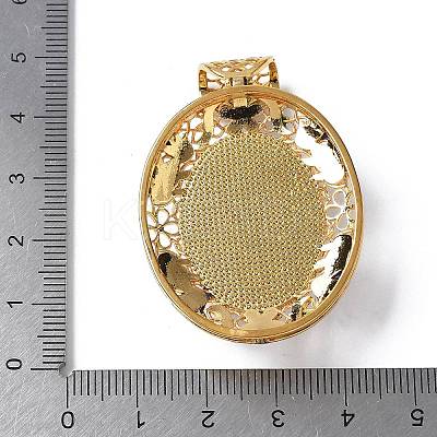 Natural Howlite Oval Pendants KK-K399-18B-02-1