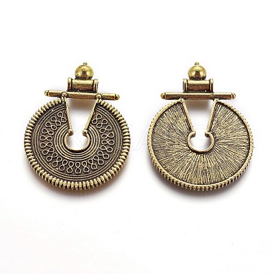 Tibetan Style Alloy Big Pendants LS-TIBEP-G019-08AG-1