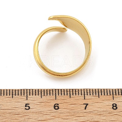 304 Stainless Steel Open Cuff Rings RJEW-R014-03G-04-1
