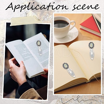 DIY Blank Dome Bookmark Making Kit DIY-SC0022-94-1