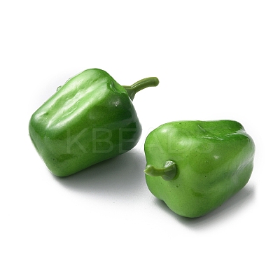 Mini Foam Imitation Bell Pepper DJEW-WH0063-37A-1
