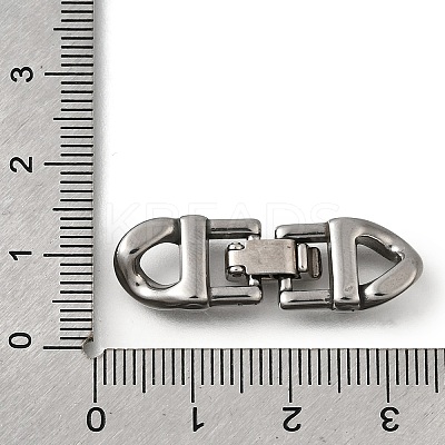 304 Stainless Steel Fold Over Clasps STAS-M119-05P-01-1